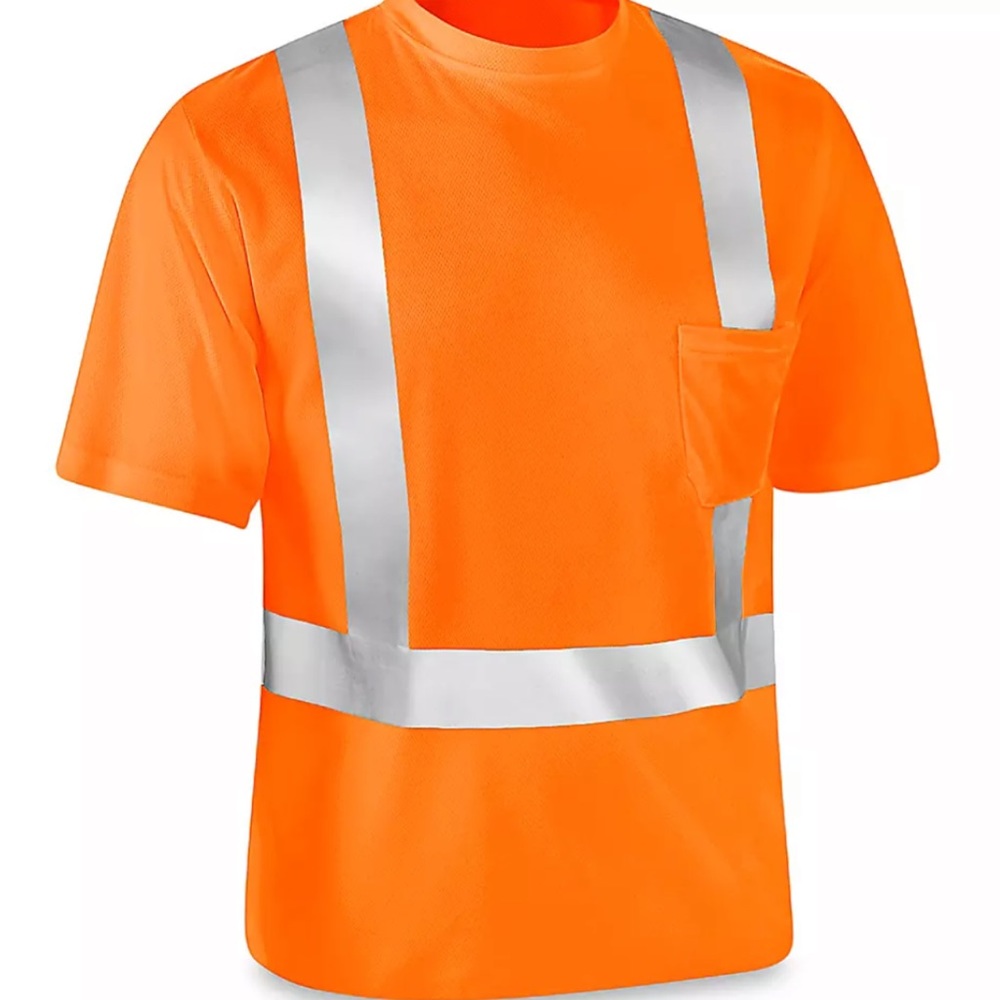 Safety Hi-Visibility Construction 🦺 Reflective T-Shirt . NWT, Size 2XL